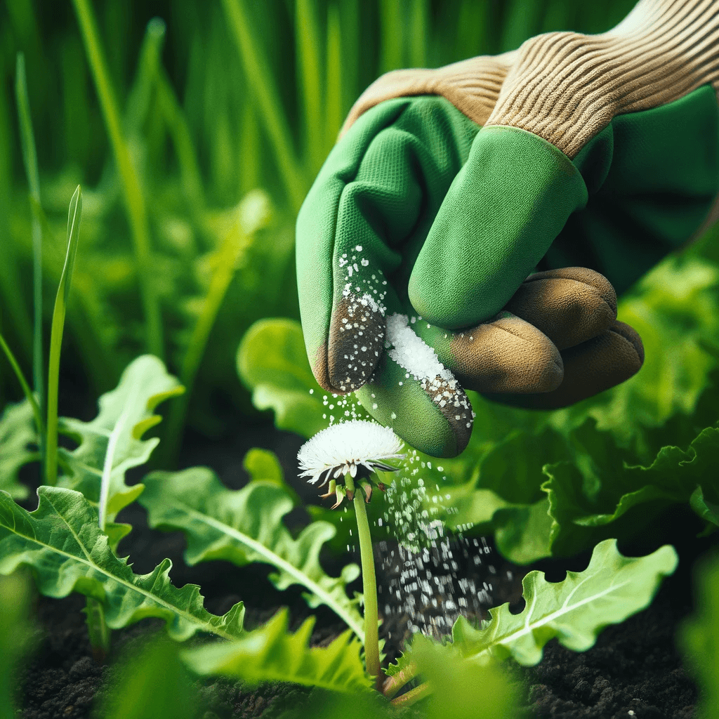 USING SALT TO KILL WEEDS