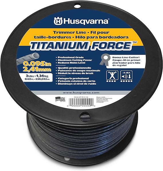 Husqvarna Titanium Force 0.095-Inch,Trimmer Line